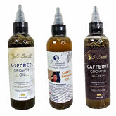S-Secrets Ultimate Hair Growth Bundle Biotin, Ayuverdic Herbs, Essential oils, Saw Palmetto, Scalp & Hair Strengthening oil for All Hair Types (3) 2oz Bottle Each Total 6oz